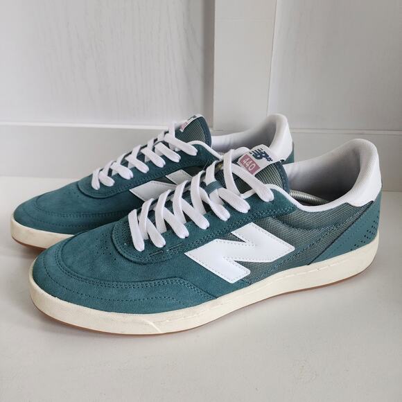 New Balance NB 440 V2 Spruce / White Skate Sneakers - Men's 14 - Sold Out - Picture 2 of 10